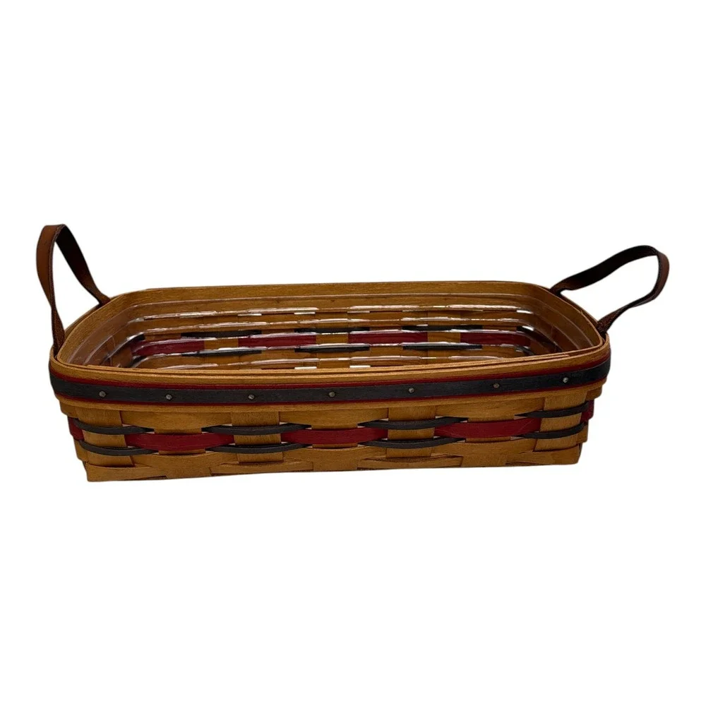 Longaberger 1993 Crisco American Baking Celebration Basket Leather Handle Insert